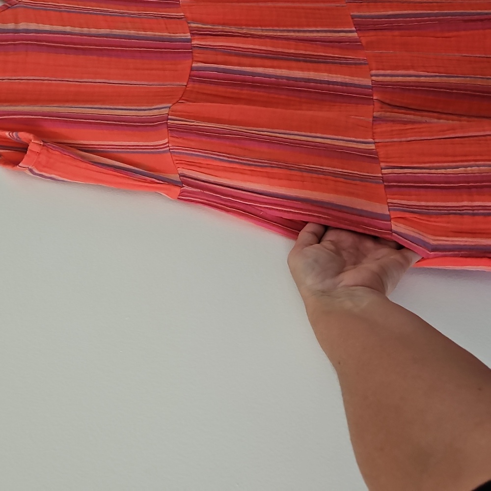 Natural Reflections Tiered Cotton Sleeveless Maxi Dress Resortwear Size XL - Picture 6 of 13